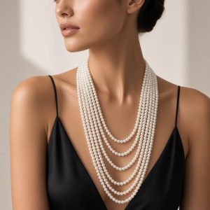 Collar de Perlas Multicapa